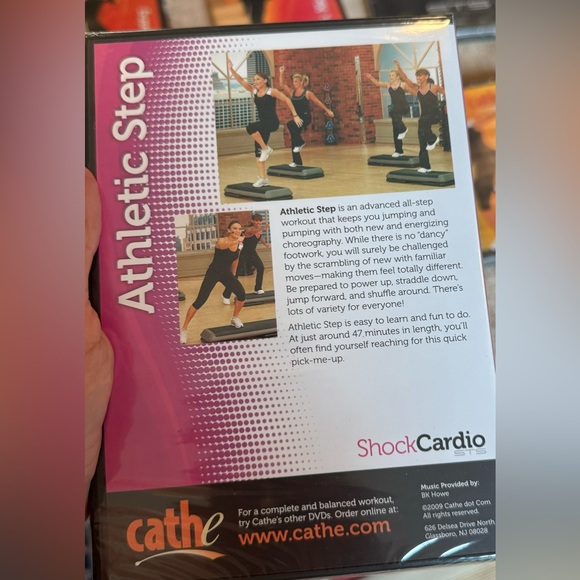 CATHE ATHLETIC STEP DVD.  47 minutes in length.  Advanced all-step workout. - Picture 3 of 3